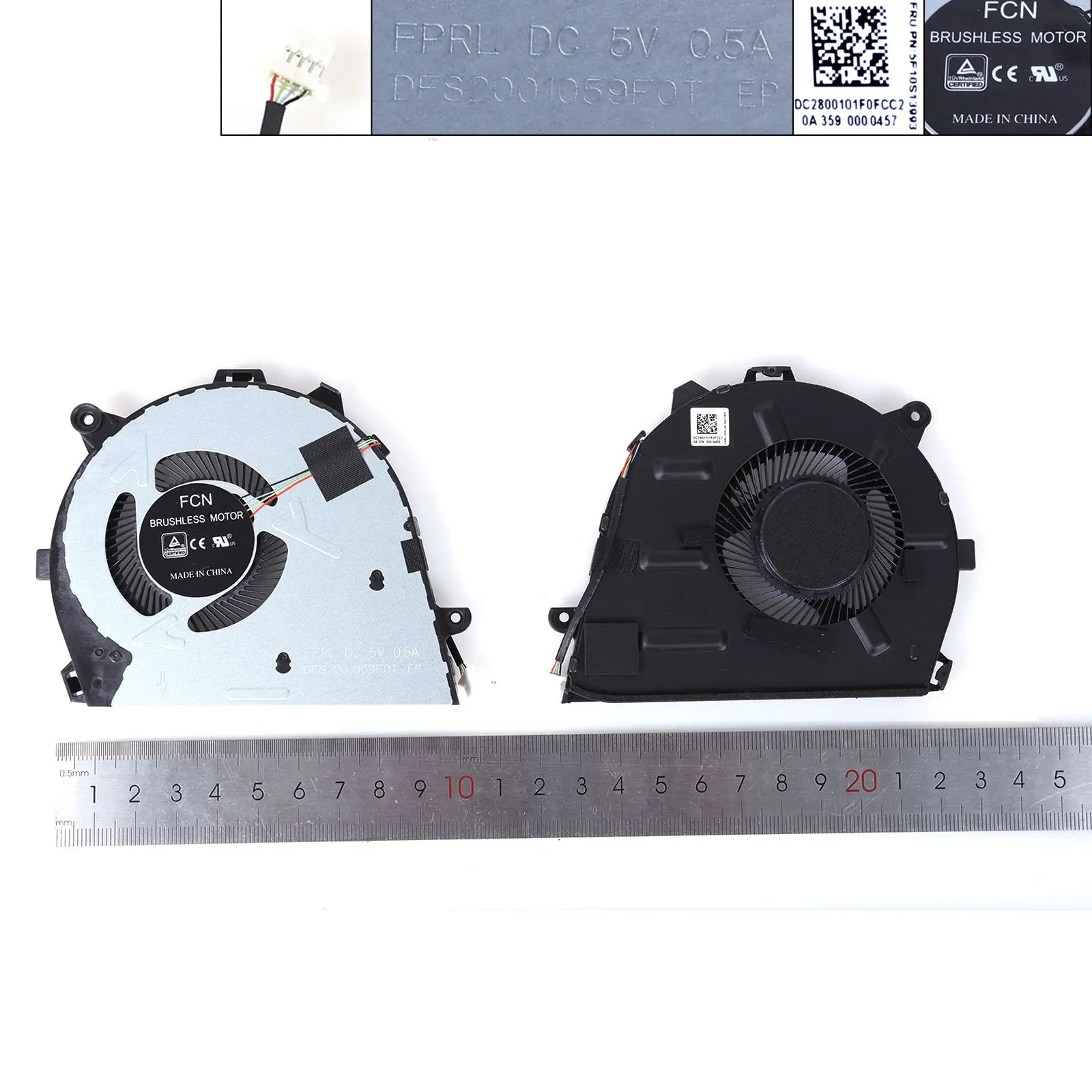 Laptop Cooling Fan for Lenovo IdeaPad 5-14ITL05 5-14IIL05 5-14ARE05 5-14ALC05 2020 2021（5V,ORG）