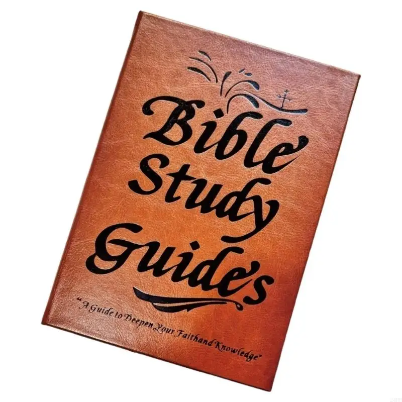 Bible Study Journal with 66 Pages Leather Bible Study Notebook For Note Taking 24BB