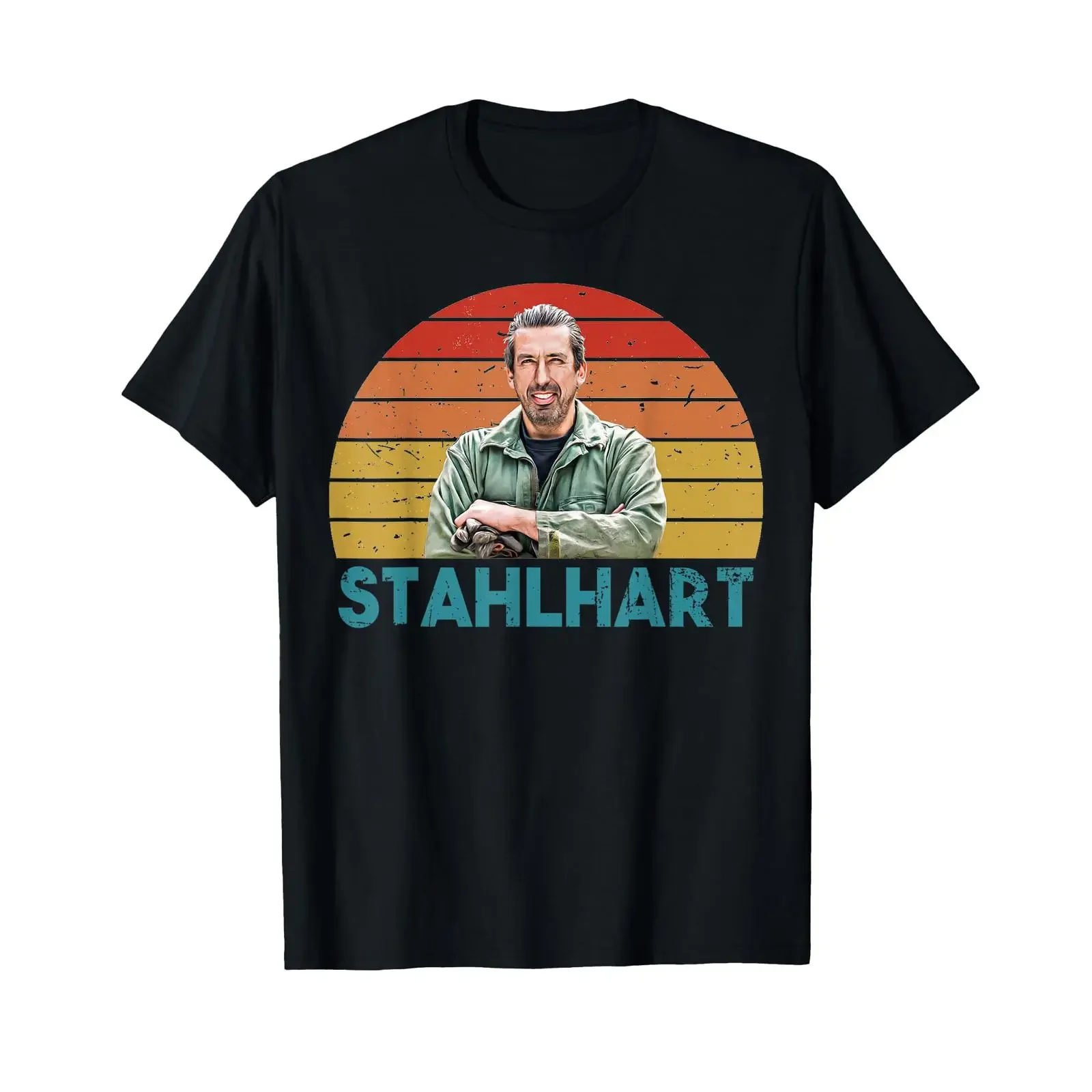 Stahlhart Old Disaster Peterslahr Buddies T Shirt vintage Washed Casual Slightly Stylish streetwear homme Comfortable Stretched