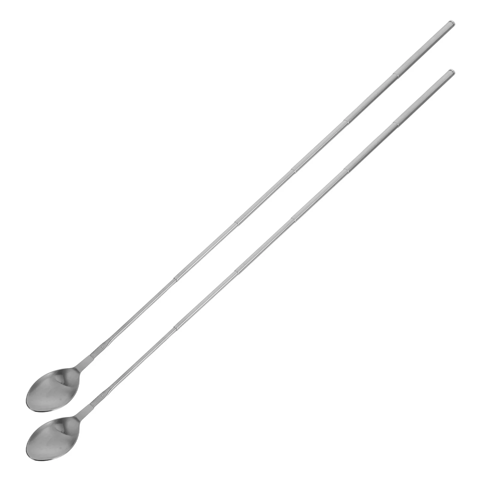 

2Pcs Stainless Steel Telescopic Spoon Extendable Mixing Camping Cooking Yogurt Stirring Spoon for Outdoor Dining Travel Hiking