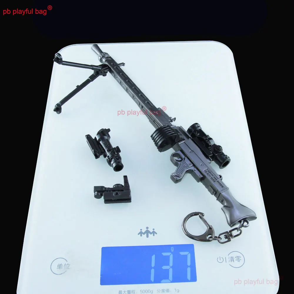 19cm mg3 metralhadora arma de metal modelo figura ação jogo ornamento periférico artesanato chaveiro coleção brinquedo crianças presente zg382