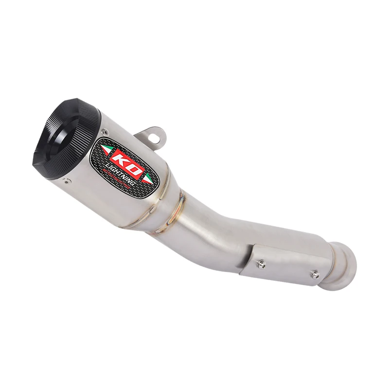 الانزلاق على ل CFMOTO NK800 2023-2025 دراجة نارية نظام العادم الخمار ربط الأنابيب الفولاذ المقاوم للصدأ الهروب الخلفي يمكن