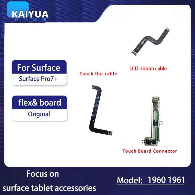 LCD Flex Cable for Microsoft Surface Pro 7 Plus  LCD touch screen cable, pro 7 touchpad flat cable, 1960 1961 touch ribbon cable