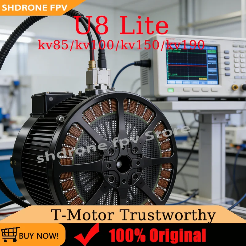 

T-MOTOR U8 LITE KV85/KV100/KV150/KV190 High Power Brushless Motor Electric Engine 6/12S LiPo for Heavy Lift Agriculture Drones