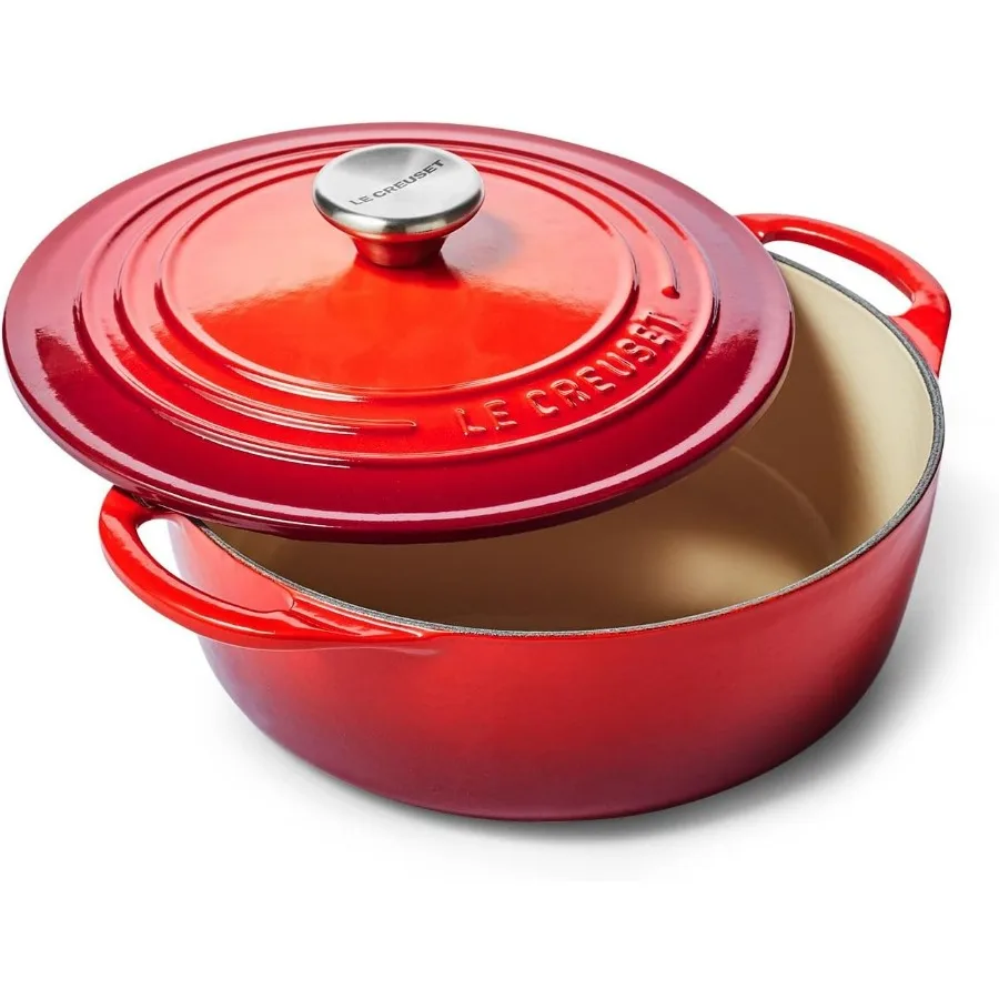 

Enameled Cast Iron Shallow Round Oven 2.75 Qt. Cerise