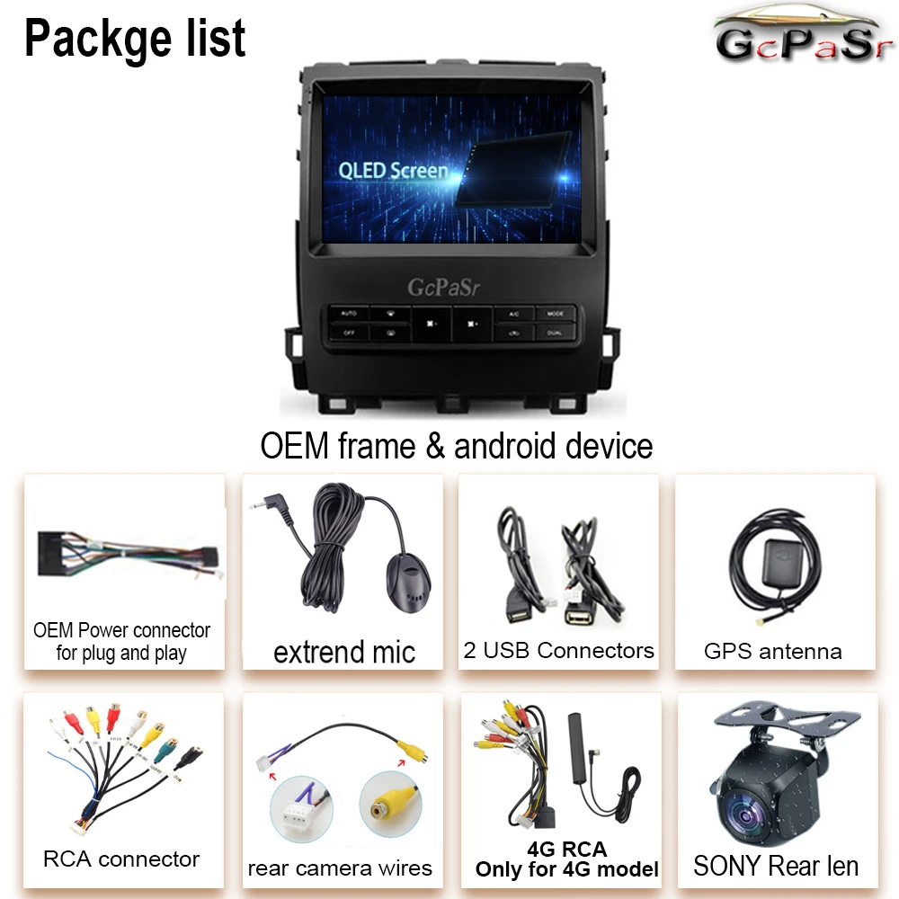 Android For Toyota Land Cruiser Prado 120 For Lexus GX470 J120 2002 - 2009 Car Radio Multimedia Navigation GPS Video Carplay 5G