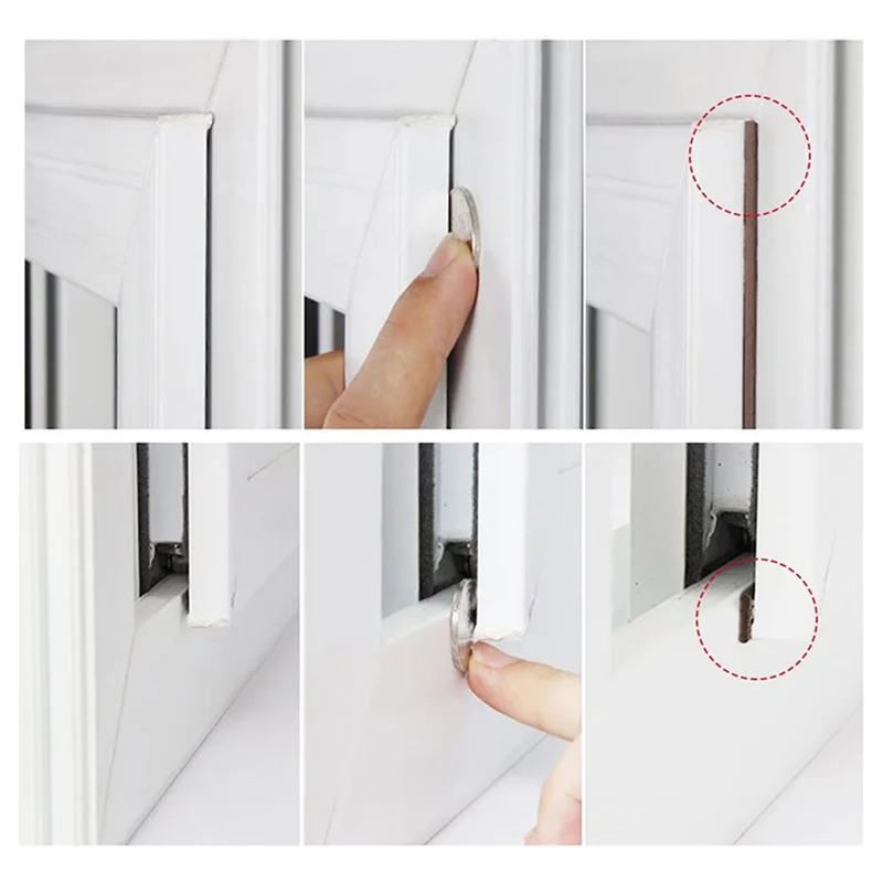 AS96-6 rolo de vedação de eva tira de espuma tipo d 10m portas janelas excluídor de rascunho tiras de vedação anti-colisão