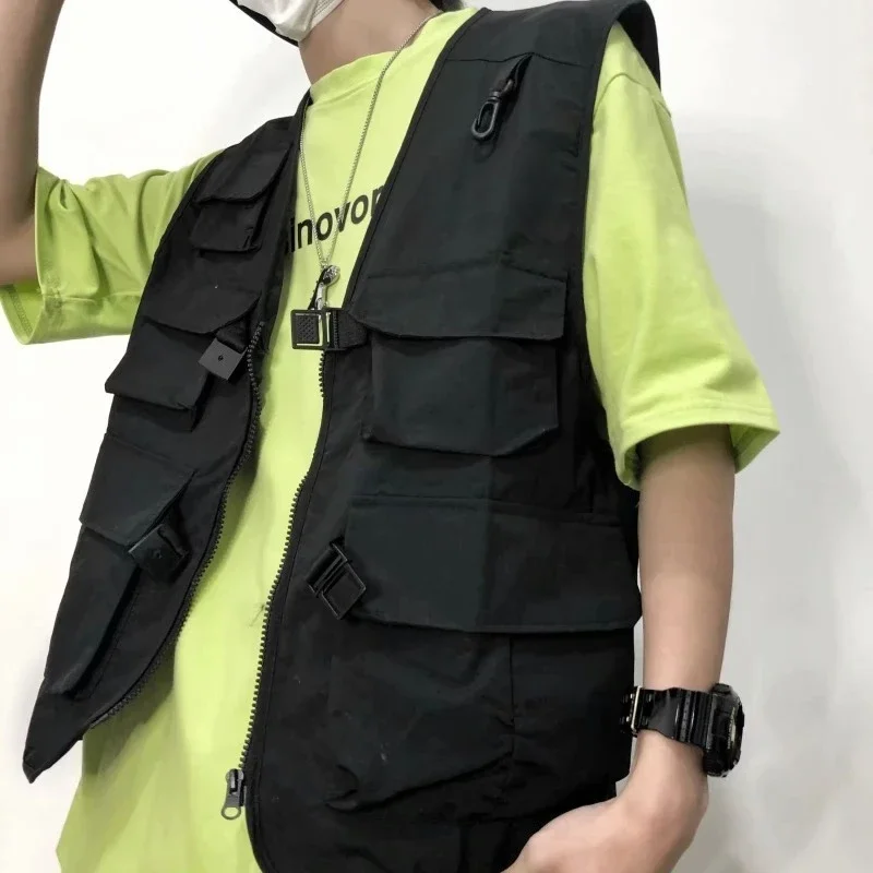 

Men Women's Slim Fit Tactical Vest for Summer Photography Ultra Thin Utility Jacket with Streetwear Outdoor Jacket​