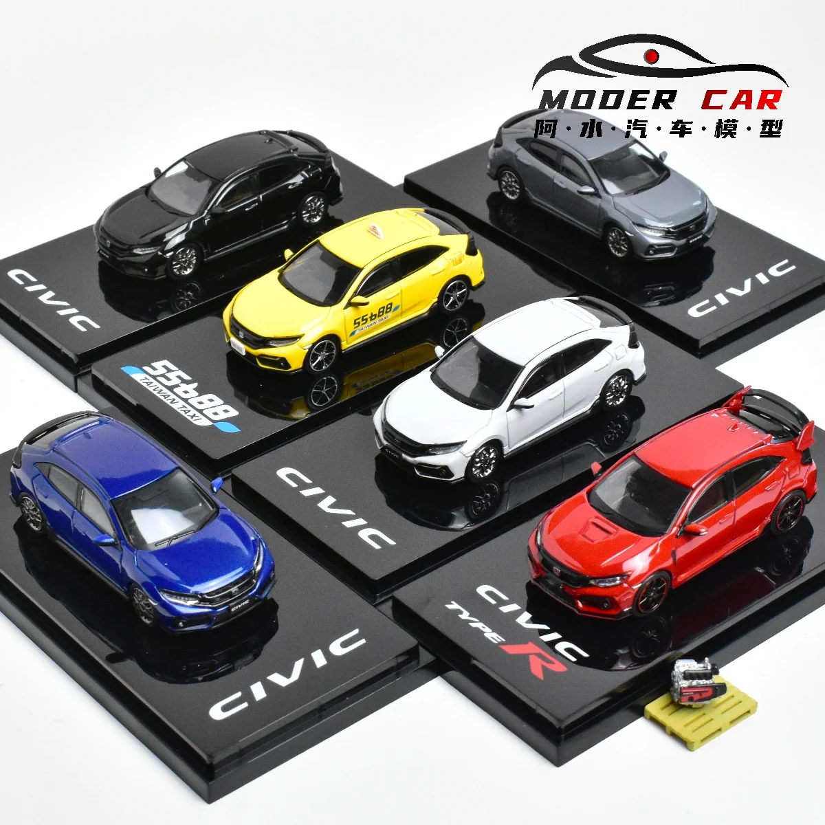 

Hobby JAPAN HJ 1:64 CIVIC FK8 FK7 Коллекция TYPE R Литая модель автомобиля