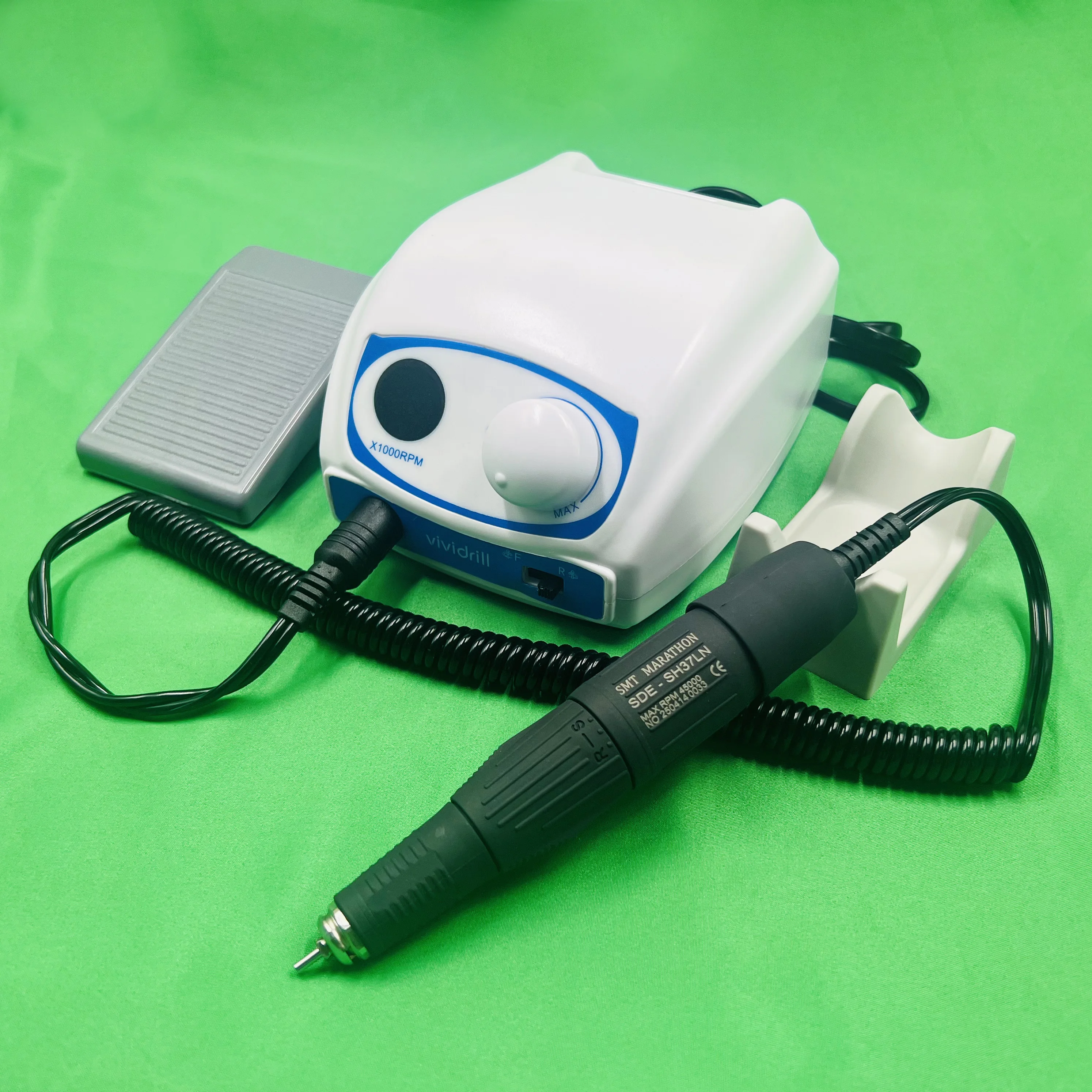 Dental Lab 45000 RPM Electric SMT MARATHON SH37LN Brush 45K Micromotor Handpieces Electric Polishing Tool 220V EU PLUG