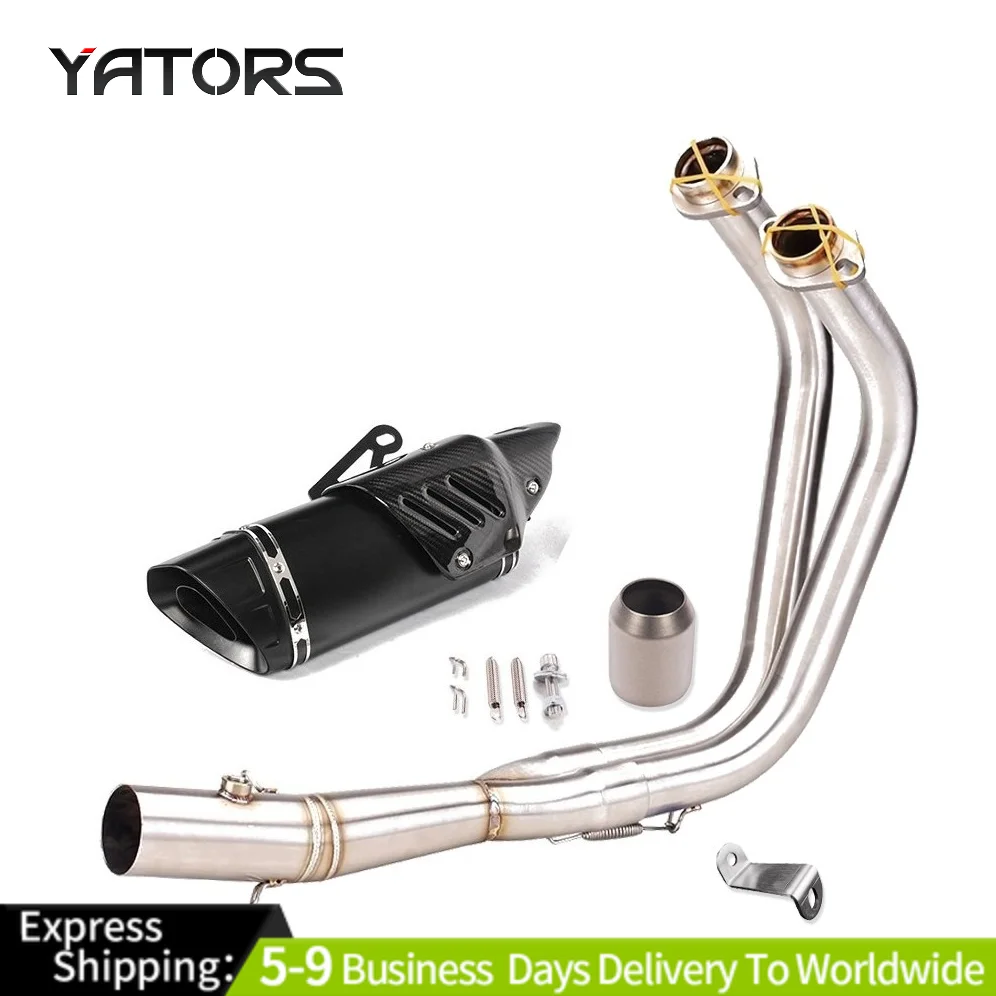 

For Yamaha MT-07 YZF R7 2014-2024 Whole System Exhaust Header Pipe Muffler Tips Exhaust Systems Exhausts Pipes