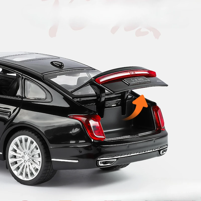 Simulation 1:32 Hongqi H9 Legierung Auto Modell Pull-Back Sound und Licht Metall Spielzeug Fahrzeug Kinder Junge Sammlung Miniatur Voiture