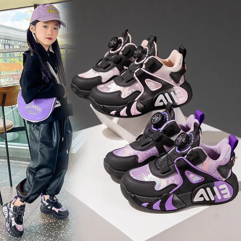 

Kawaii повседневная обувь, модная детская обувь, обувь для девочек, новинка 2024, весенне-осенние баскетбольные кроссовки для бега, кожаные водонепроницаемые спортивные кроссовки