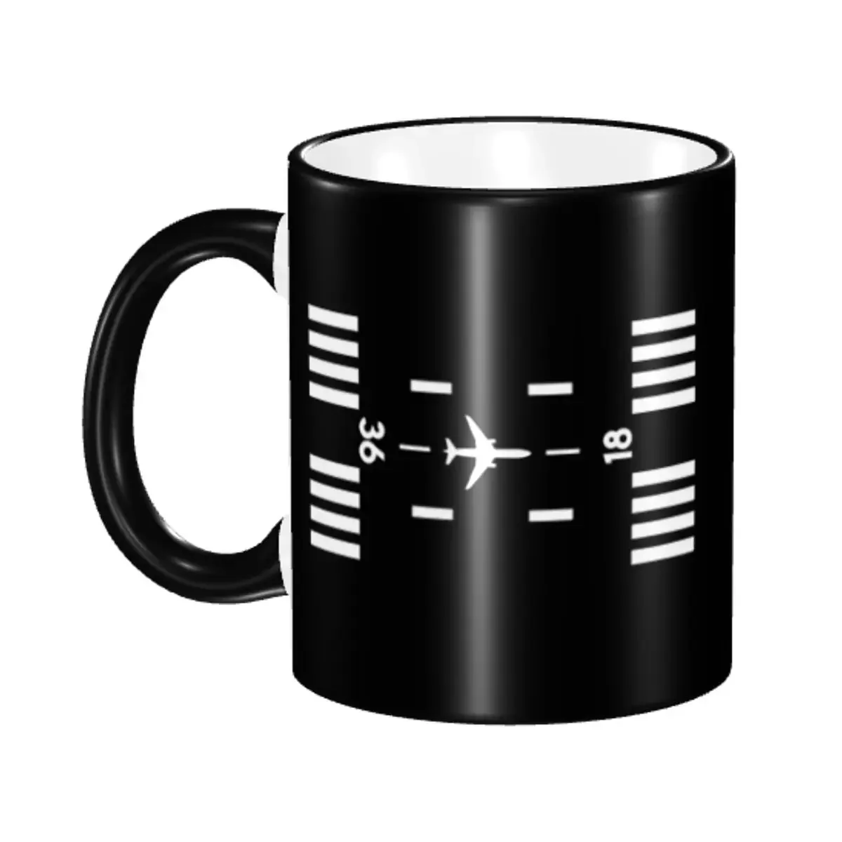 Custom Airport Runway Traffic Controller Coffee Mug DIY Aviation Airplane Pilot Aviator Ceramic Mug Creative Gift