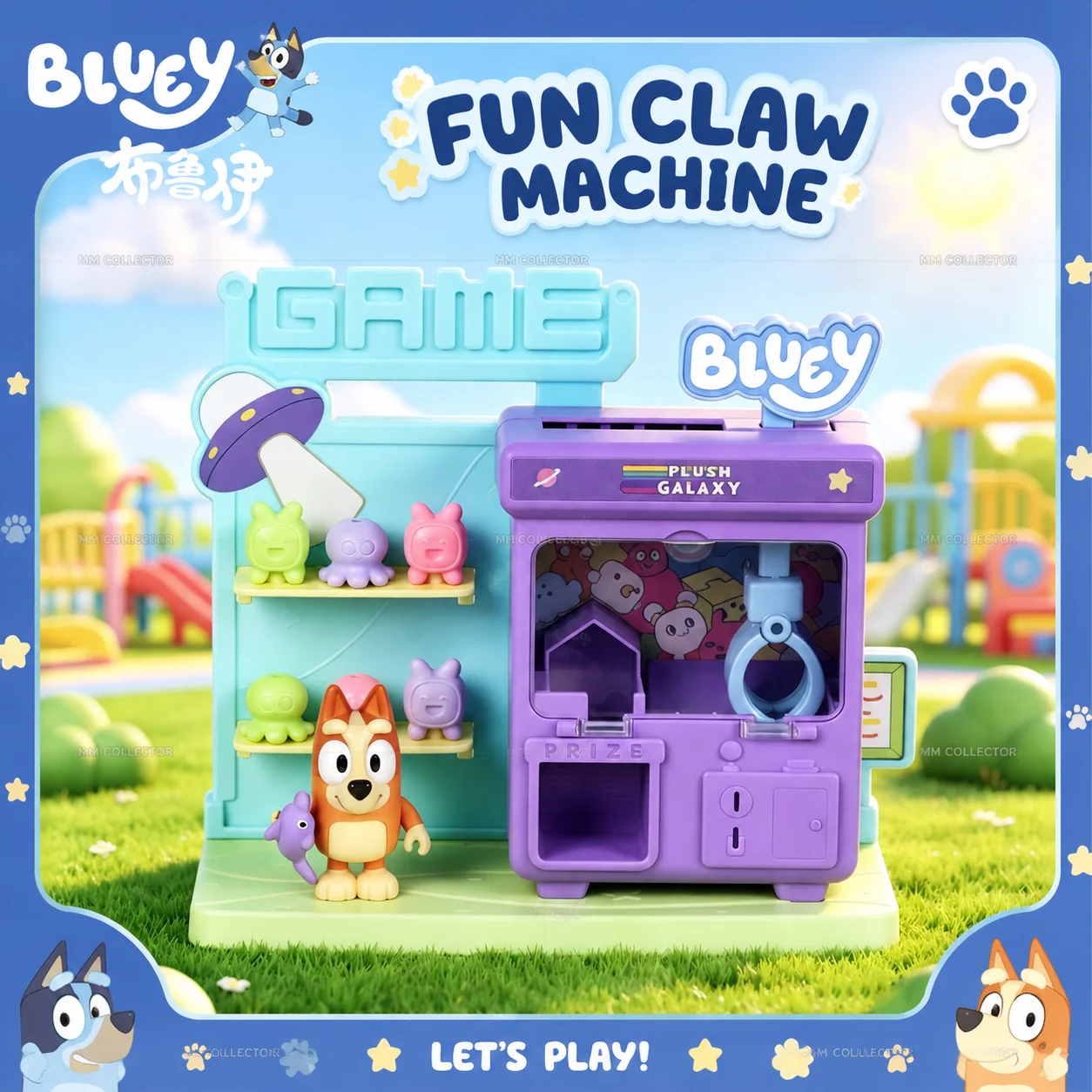 Bluey Family Bingo Mini Claw Machine Funny Interactive Pretend Play Toy With Mini Figurines Desktop Arcade Game Great Gift Toys
