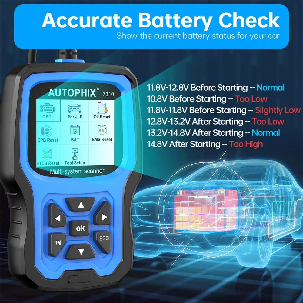 AUTOPHIX 7310 OBD2 Scanner For Land Rover For Jaguar Full Systems Car Code Reader Oil DPF ABS Diagnostic Tool for JLR After 1996