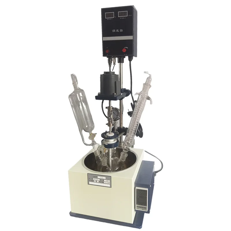 

Лидер продаж, лабораторный однослойный стеклянный реактор объемом 3 л, лабораторный небольшой разделенный реактор