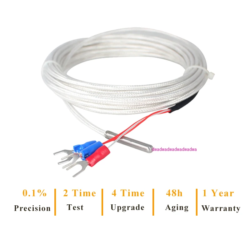 304 Stainless Steel Temperature Probe 0-100 Degree 0-200 Degree PT100 Temperature Sensor