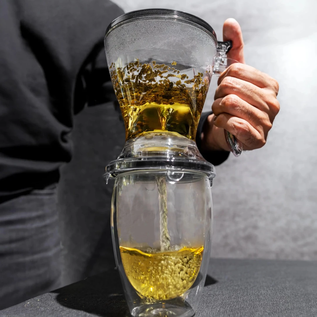 منقط قهوة 600 مل، مصفاة شاي للشاي بأوراق الشجر السائبة، ماكينة صنع القهوة بالتنقيط اليدوية، حامل فلتر كبير، أدوات الشرب والإسبريسو #6