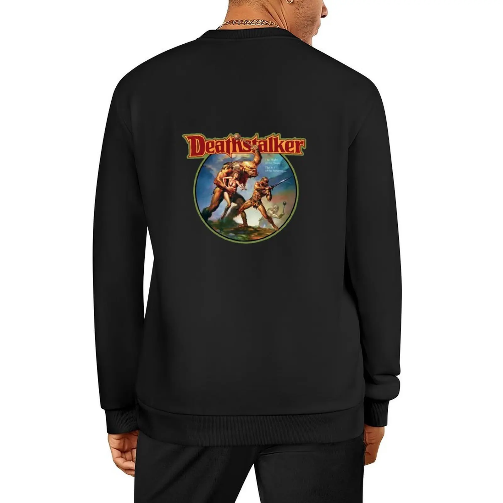 Deathstalker Vintage Image Pullover clothes for men blouse winter clothes men's winter sweater pullover