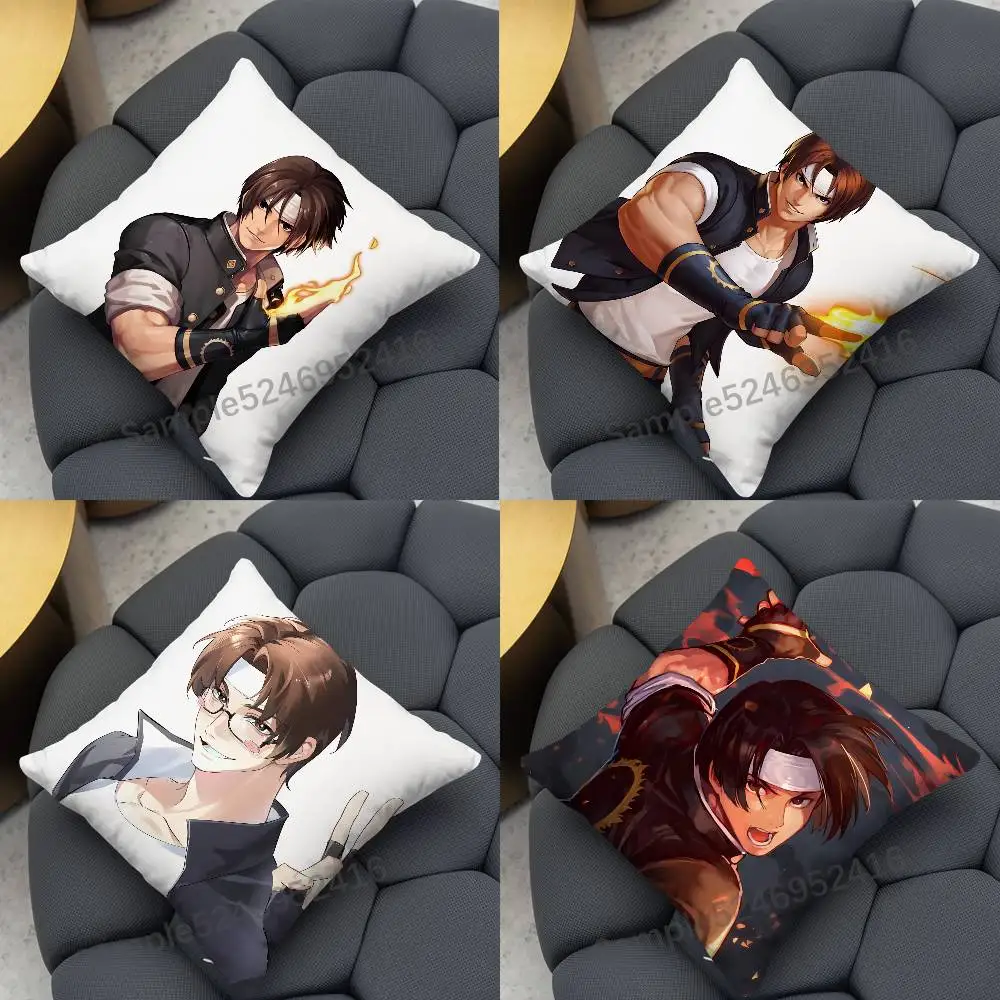 K-Kyo kusanagi KOF K-King of Fighters Square Cushion Pillow Case Sofa  Bedroom/Living Room Backrest Multiple Sizes Washable