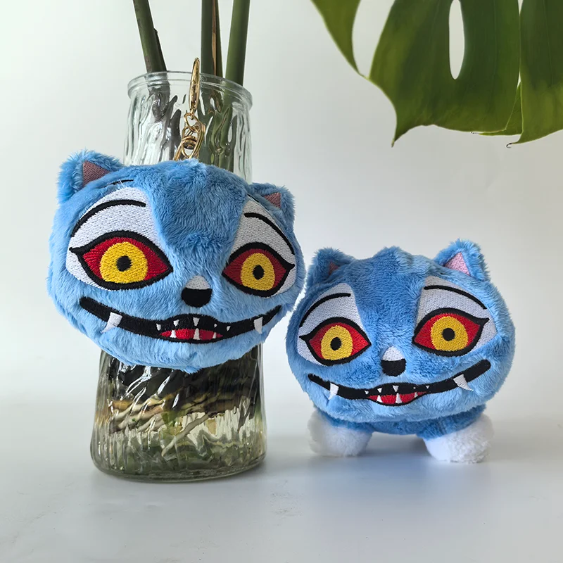 Treasuringu novo kpop demônio brinquedos de pelúcia jogo caçadores tigre brinquedo de pelúcia boneca tigre azul animais plushie presentes de aniversário