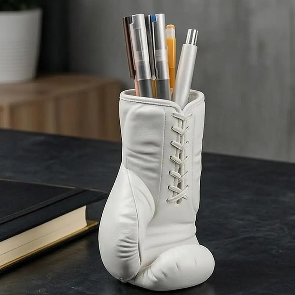 

3D Printed Boxing Glove Pen Holder, Hollow Slot Pen Container Large Capacity Slot for Pens Stationery, Creative Gift