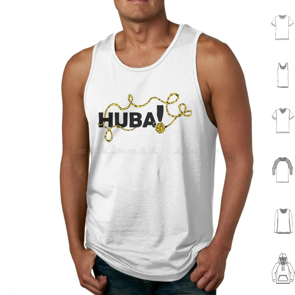 Marsupilami Huba Tank Tops Print Cotton Comic Book Character Yellow André Spirou Belgium France Fantasio Pet