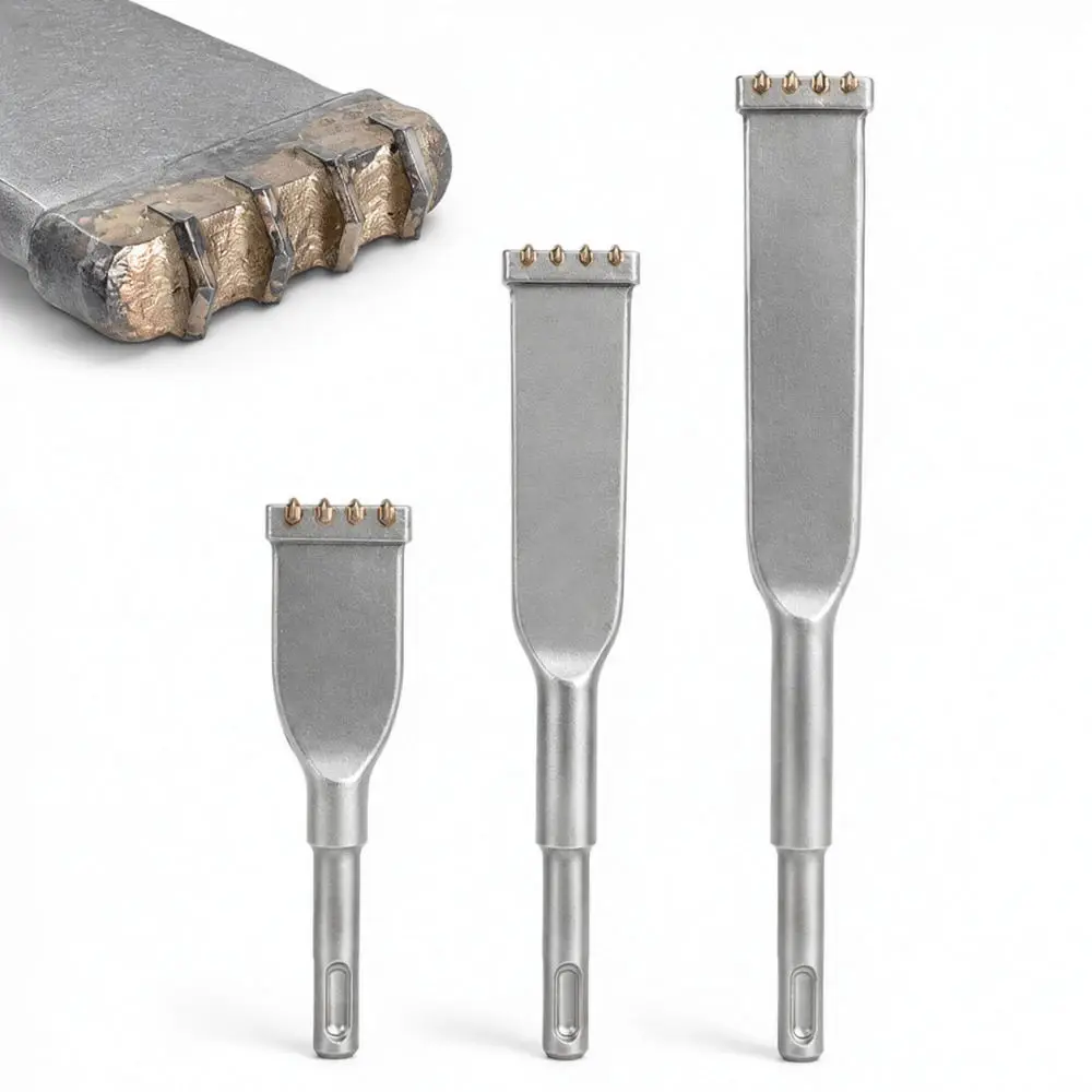High Hardness Alloy Chisel For Furongjincheng Electric Hammer Bits Round Shank Stone Wall Chipping Surface Tool