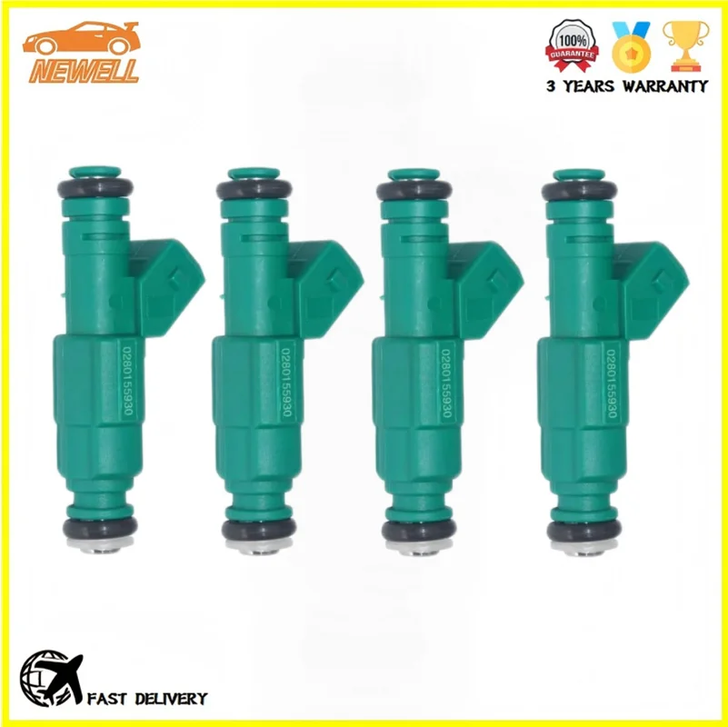 

4pcs 0280155930 93275196 Fuel injector For VW Chevrolet Astra Zafira 2.0 2.4L 16V 1998 For Hyundai / Kia 1.6 2005-2011