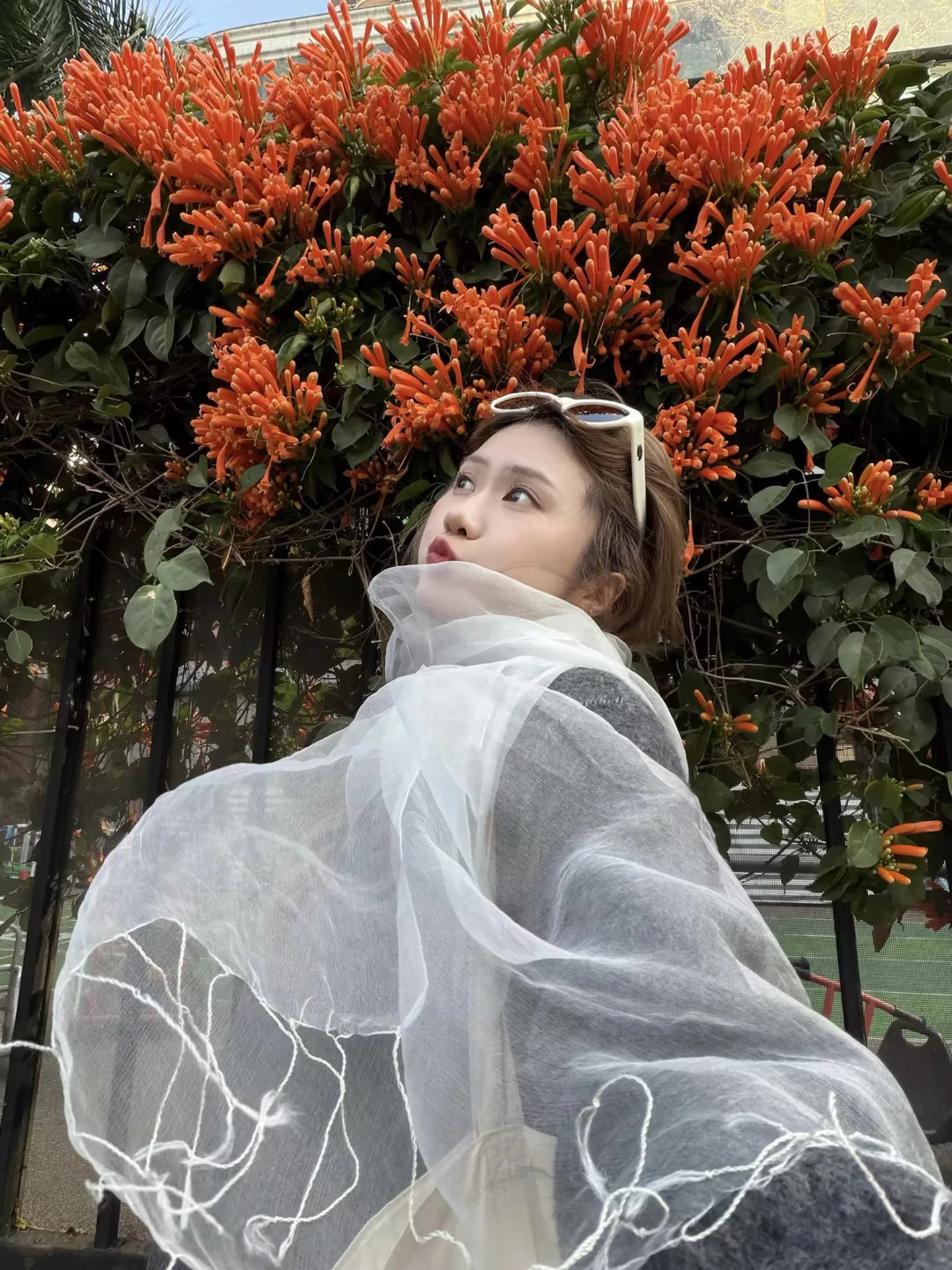 韓国風シルクスカーフ-レディース-春夏-薄手メッシュ-アーティスティック-クール感-アウター-ショルダーラップ-おしゃれ-ロング長方形