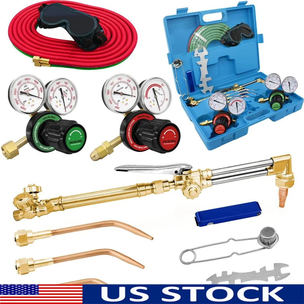 Upgraded Gas Cutting Torch Welding Kit Medium Duty Precision Efficient 6