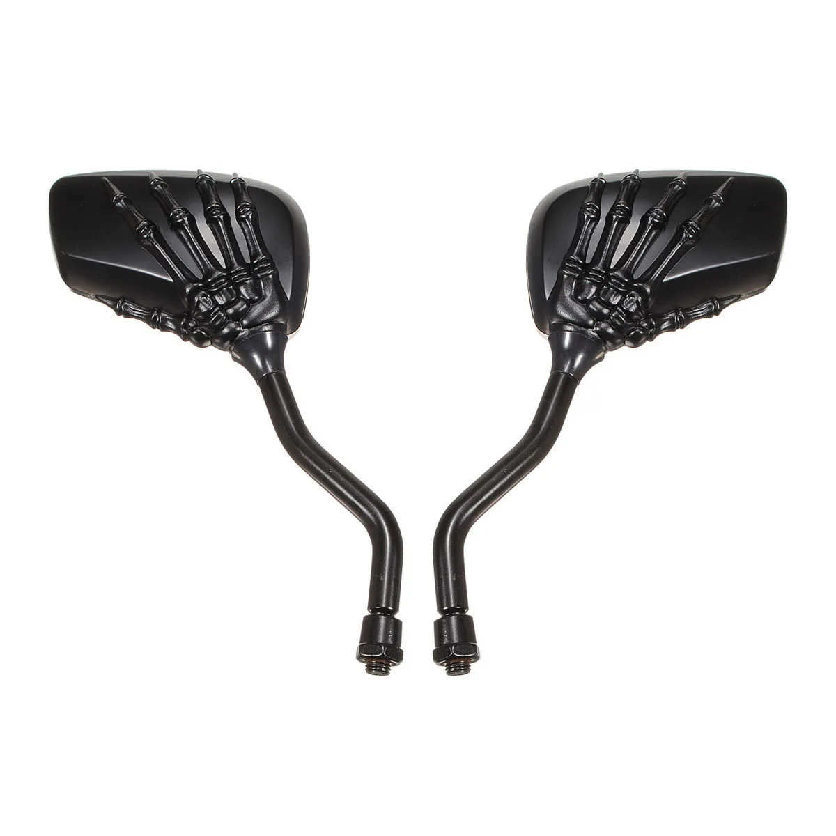 

Rearview Mirror Motorcycle Accessories Skull Hand Pair 10mm 8mm Black Custom Skeleton Claw Handlebar Rear View Electric Scooter