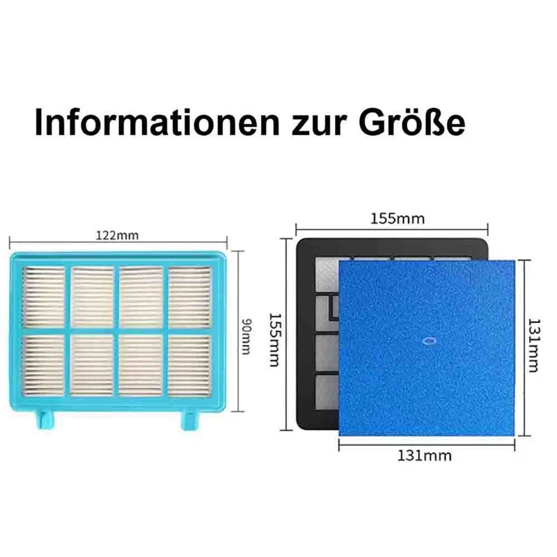 Replacement Parts HEPA Filter For Philips FC9331 FC9332 FC8010 Powerpro Active Vacuum Cleaner Accessories