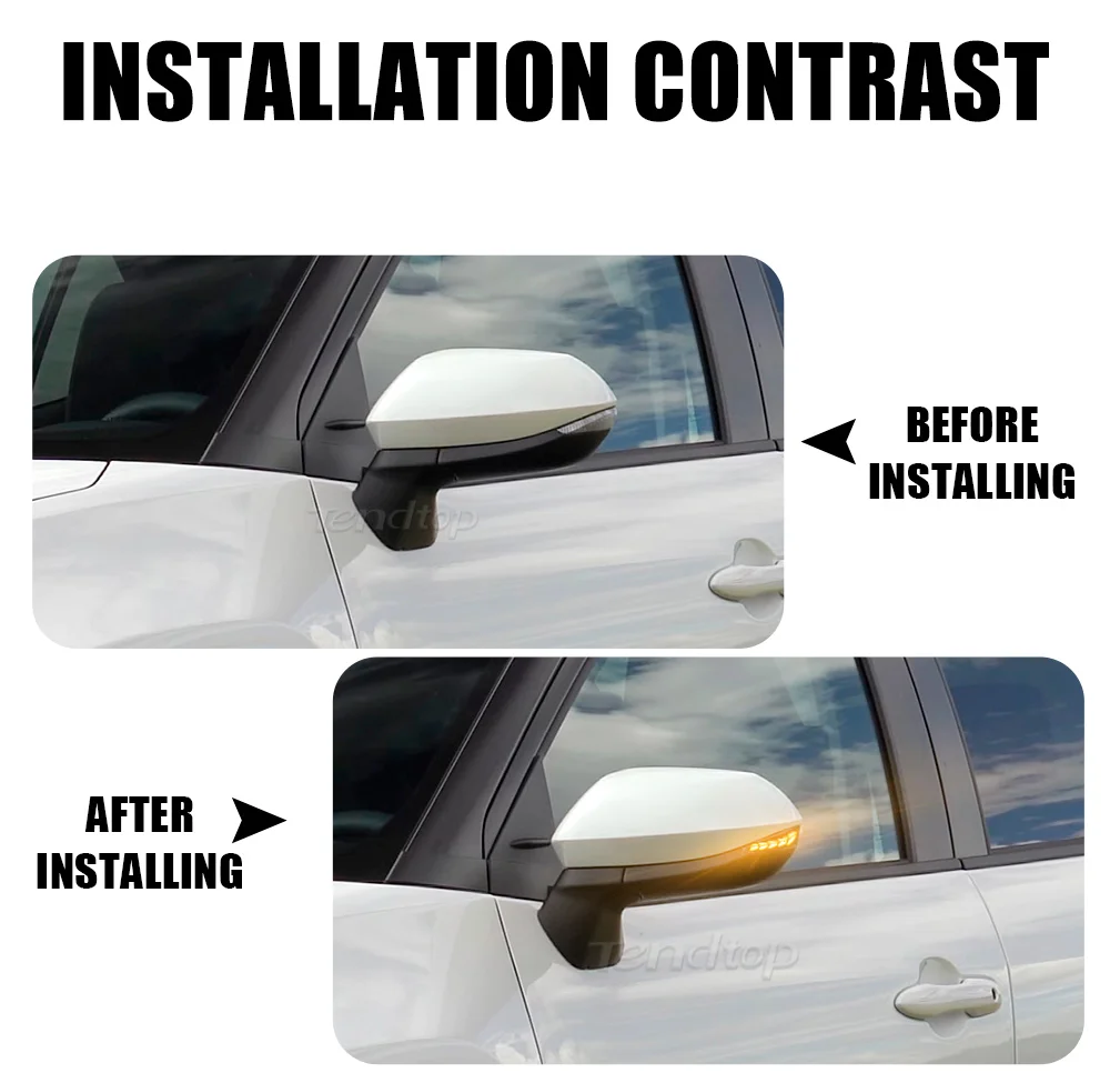 LED Dynamic Turn Signal Side Mirror Sequential Light For Toyota Yaris Prius Vios Corolla Scion IM Campr Venza Avalon RAV4 Etios