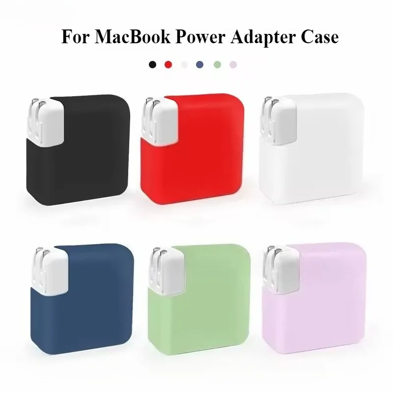 For MacBook Pro/Air Charger Soft Silicone Power Adapte Case For MacBook 140 96 87 85 70 67 61 60 45 35 30 29W Case 2025