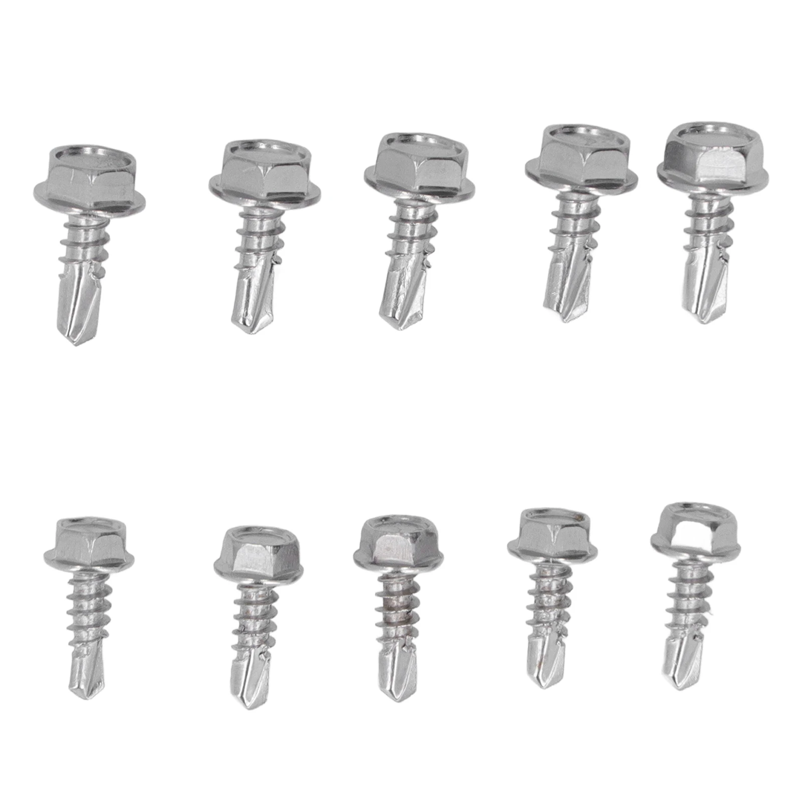 Self Drilling Screw Assortment Hex Head 410 Stainless Steel 4.2x13mm + 4.8x13mm Self Drilling Screw Assortment Kit