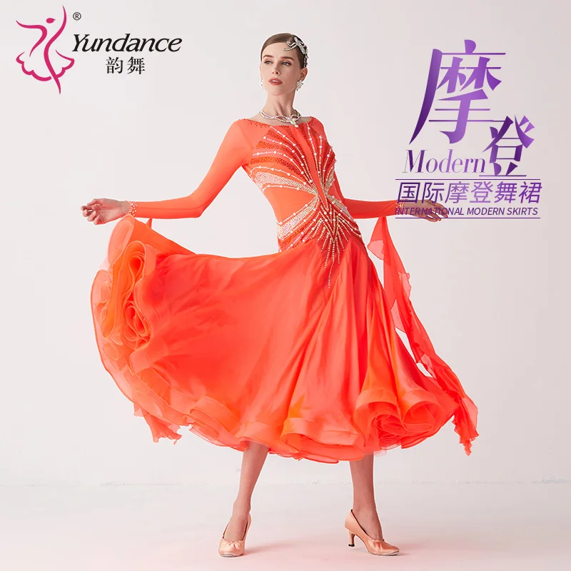 

B-21216 Custom New International Standard Ballroom Dance Dress High Quality Ballroom Dance Dresses for Sale