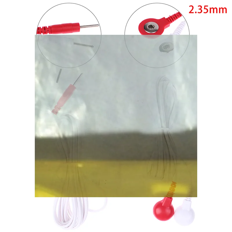 1.5/1.8M 2.35mm Replacement Jack DC Head Electrode TENS Unit Lead Wires Connector Cables