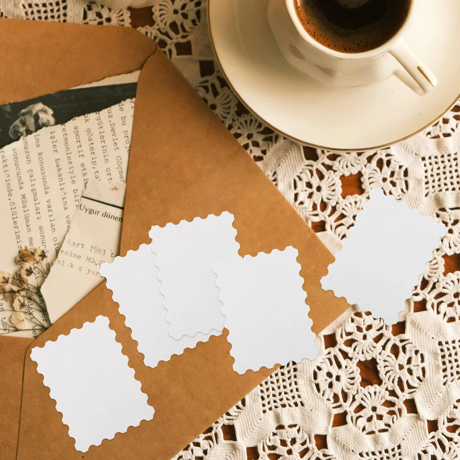 

25Pcs Blank Watercolor Paper Cards White for Mailing DIY Postcards Stamp Frame Cutting Die Scrapbooking Watercolor Paper Card