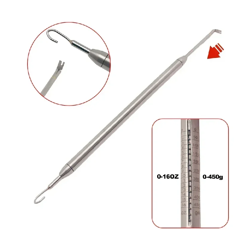 1Pcs Dental Elastic Strength Measuring Instrument Dentistry Ortho Dynamometer Stress Tension Meter Elastic Bands Take Brace Tool