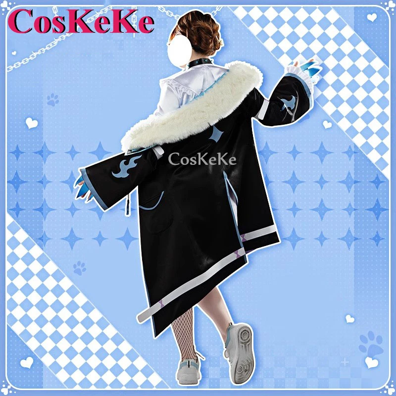 【Customized】CosKeKe Fuwawa Abyssgard Cosplay Anime VTuber Hololive EN Costume Lovely Uniform Halloween Party Role Play Clothing