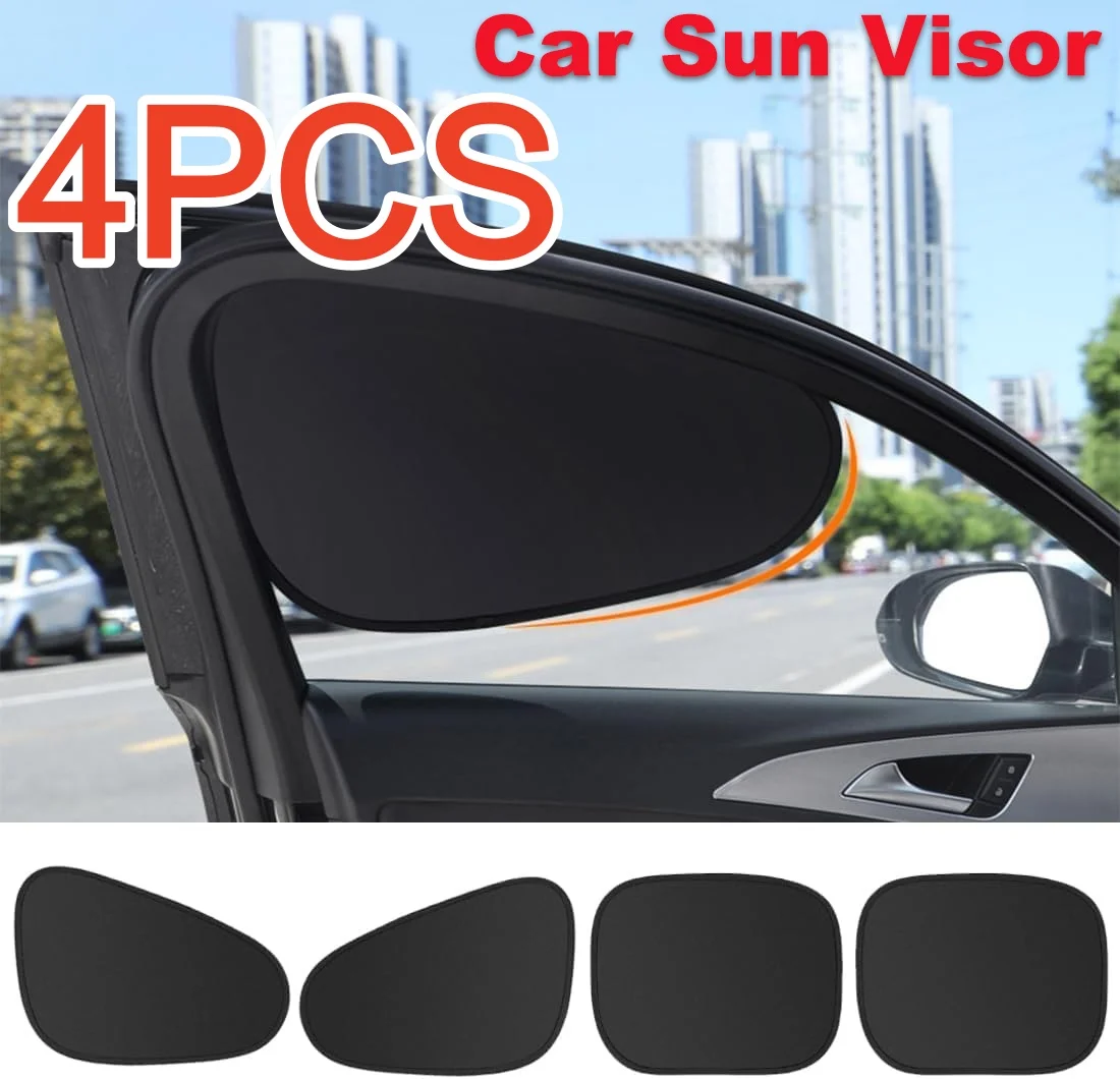 1-4Pcs Set Electrostatic Sun Visor for Car Side Window Sun Shade Curtains Anti-Glare UV-Blocker Auto Internal Blocker 99.9% UV