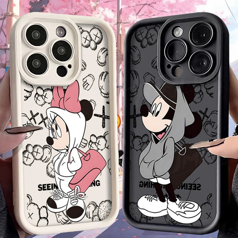 Disney Mickey Minnie Mouse Case for Xiaomi POCO X6 X5 X4 GT F3 F4 F5 M6 Pro X3 NFC Mi 13T 12T 11T 13 12 11 Lite 5G NE Soft Cover