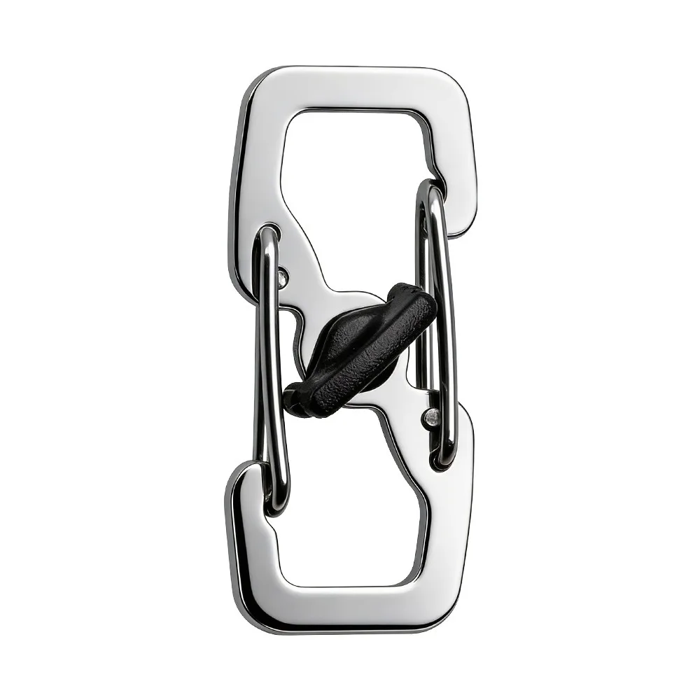 Security Stainless Steel Zipper Clips Anti Theft Quick Release Locking Clips Lightweight Carabiner Travel Essentials