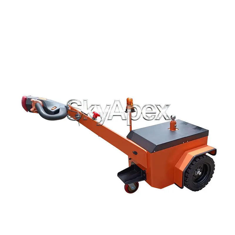 Walk Behind Electric Tow Tractor Multifunctional Indoor Outdoor Cargo Trolley Hand Pull Type Industrial Electric Transport Cart