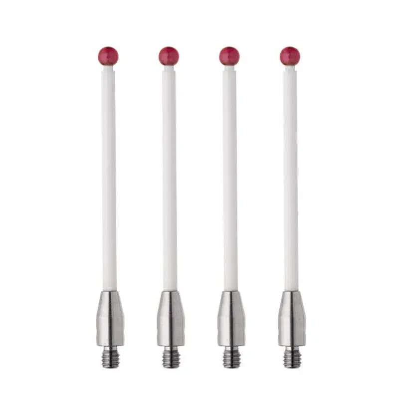 CMM Touch Probe M3 Thread Shank Ruby Ball Tip Ceramic Stem/Extension Stem 1Pcs