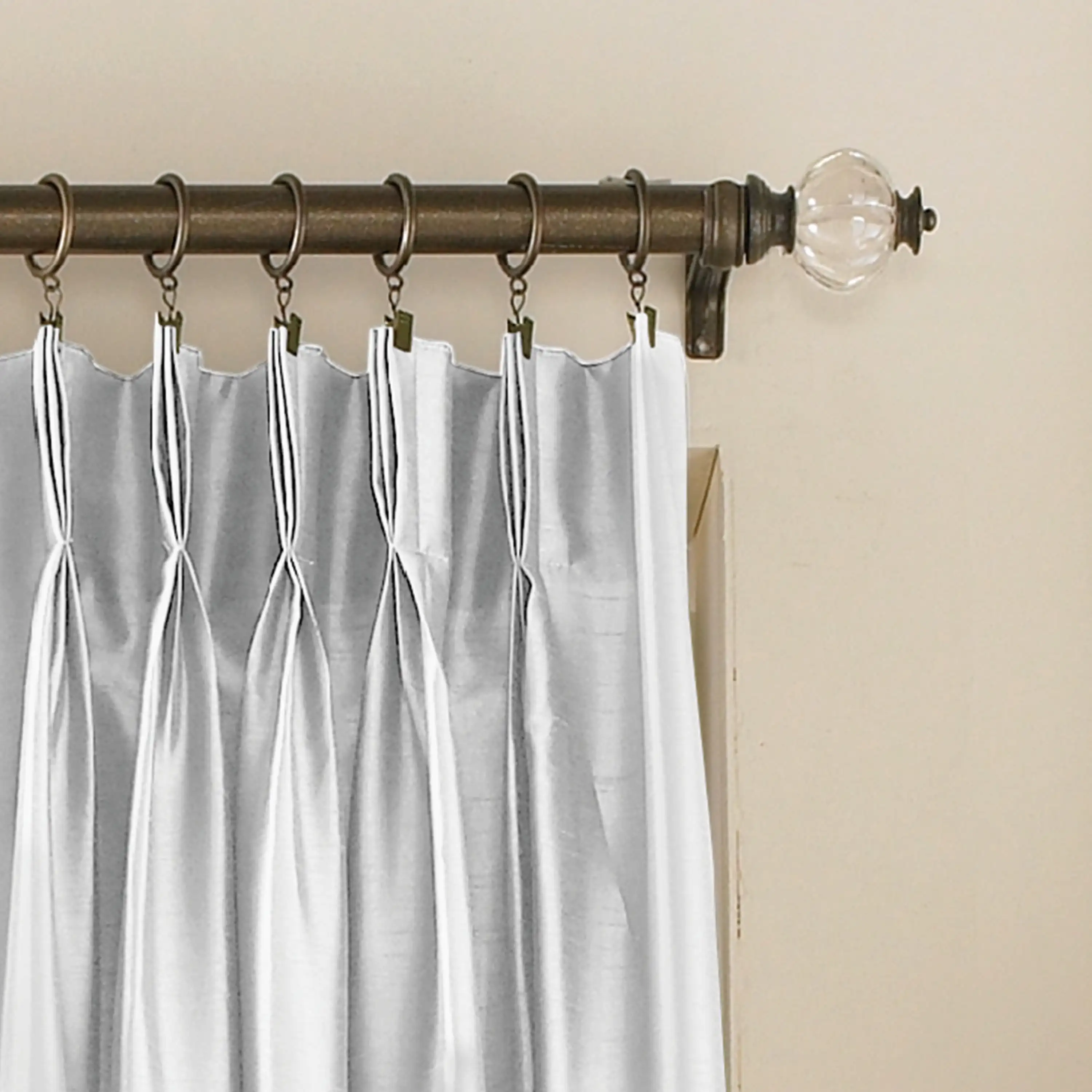 Marquee 95 Single Panel Curtain, White, Adult