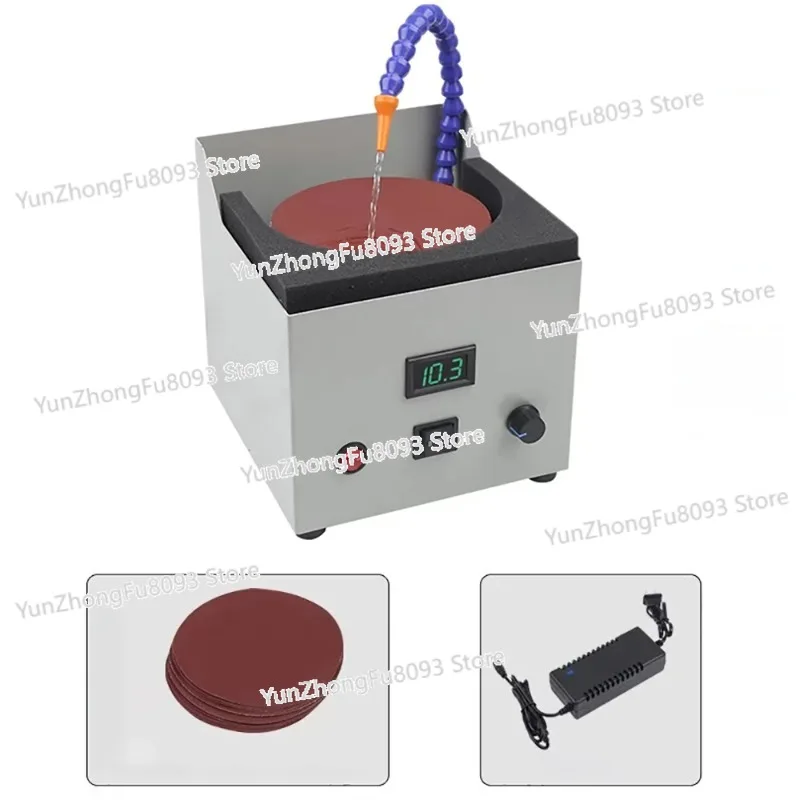 Electric Water Cooled Knife Sharpener, 0-4000RPM Variable Speed Wet Sharpening Machine with Built-in Water Pump