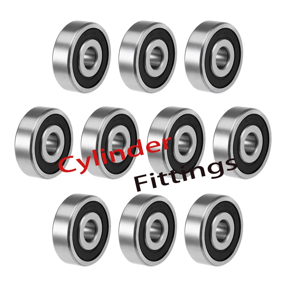 2pcs Bearing 6200 6201 6202 6203 6204 2RS DDU LLU 2RS 6200-2RS 6201-2RS 6202-2RS 6203-2RS Chrome Steel Deep Groove Ball Bearings